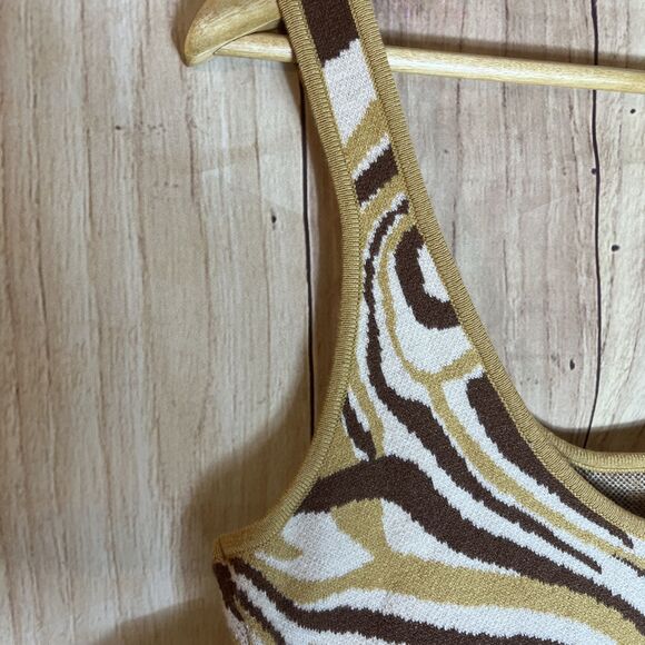 NWT RSQ Swirl Woman’s Bodycon Tank Dress Size Large Viscose Polyester Nylon - Picture 8 of 10